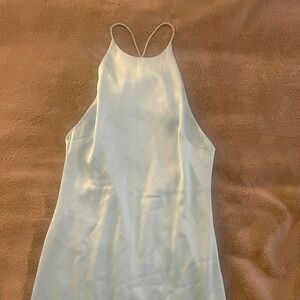 Alice and olivia light blue turquoise dress
